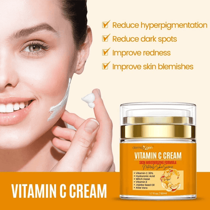 Pure Vitamin C Moisturizing Cream With Hyaluronic Acid Aloe Vera  Vitamin E AntiAging Facial Hydrat 4