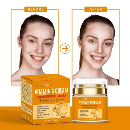 Pure Vitamin C Moisturizing Cream With Hyaluronic Acid Aloe Vera  Vitamin E AntiAging Facial Hydrat 2