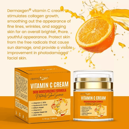 Pure Vitamin C Moisturizing Cream With Hyaluronic Acid Aloe Vera  Vitamin E AntiAging Facial Hydrat 1