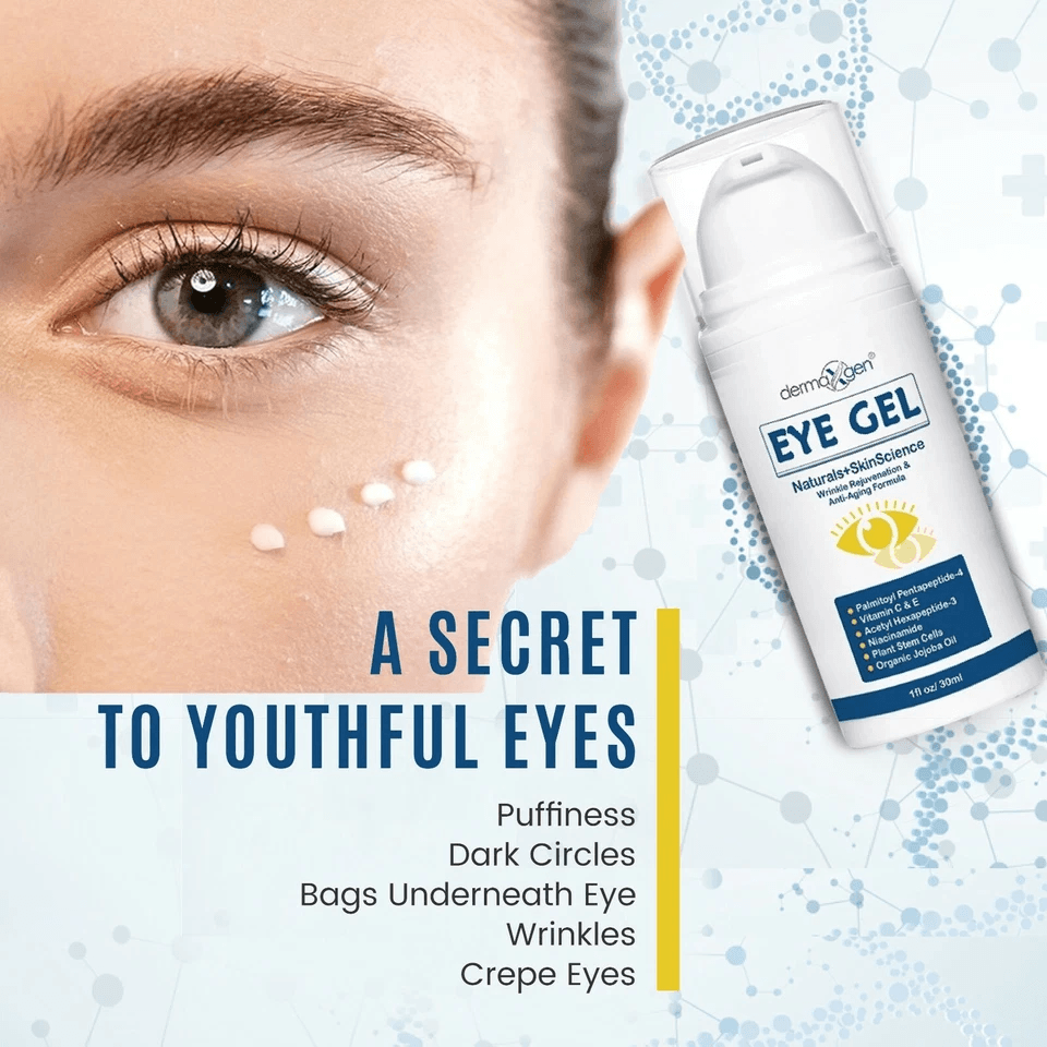 AntiAging Eye Gel By Dermaxgen Eye Bag Remover For Dark Circles Crows Feet Wrinkles Lift  Firm Form 5
