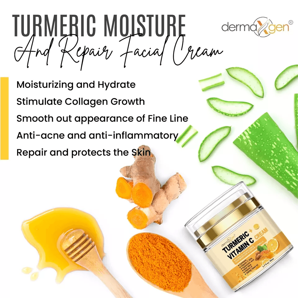 Glow Boosting Vitamin C Turmeric Moisturizing Repairing Cream AntiAging Face Cream With Aloe Vera   3