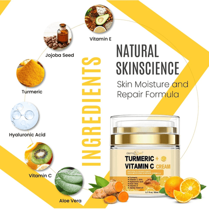 Glow Boosting Vitamin C Turmeric Moisturizing Repairing Cream AntiAging Face Cream With Aloe Vera   5