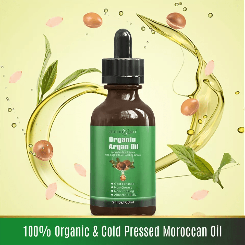 Pure Organic Moroccan Argan Oil Cold Pressed Virgin Argan Oil For Face Hair Nails  Skin Hydrating