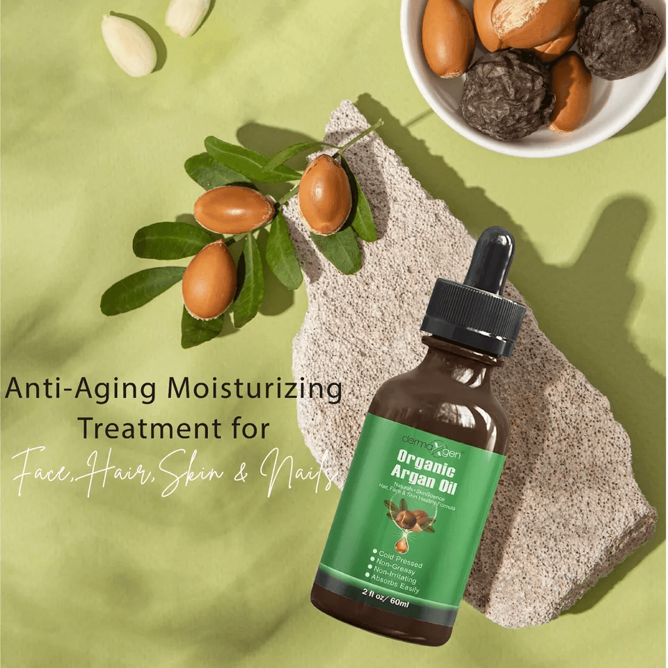 Pure Organic Moroccan Argan Oil Cold Pressed Virgin Argan Oil For Face Hair Nails  Skin Hydrating