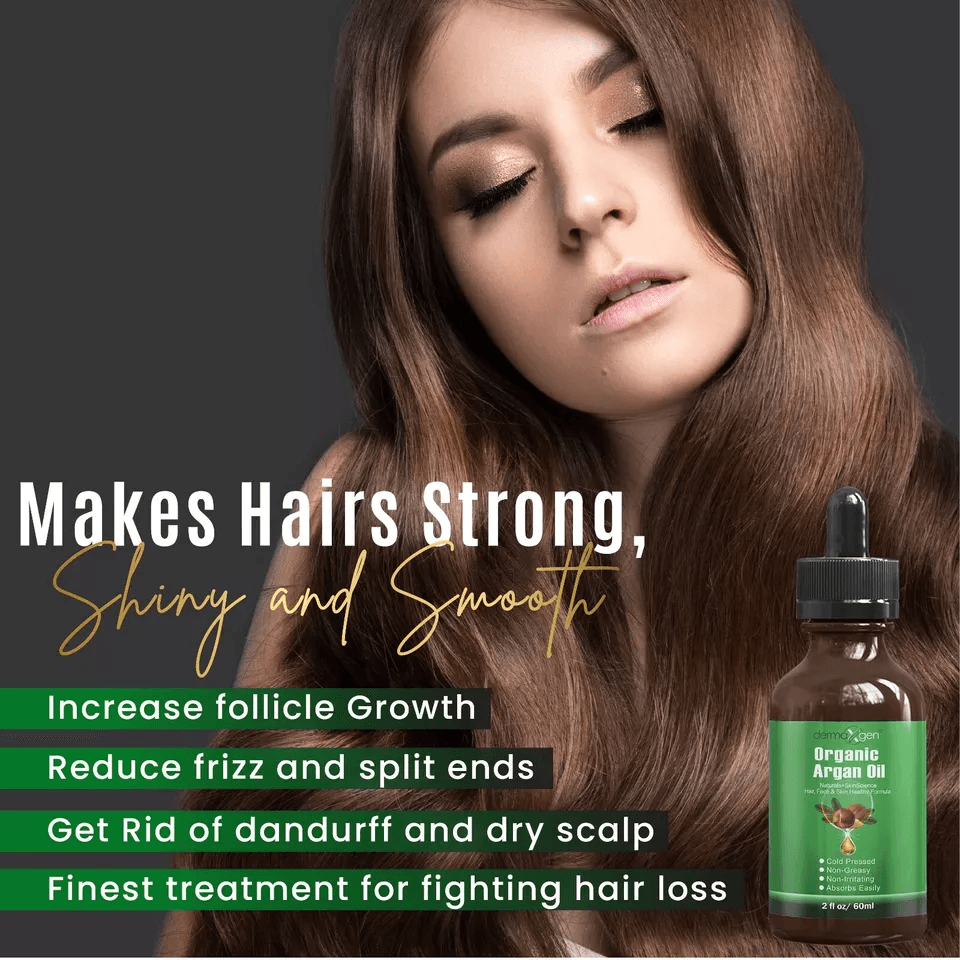 Pure Organic Moroccan Argan Oil Cold Pressed Virgin Argan Oil For Face Hair Nails  Skin Hydrating
