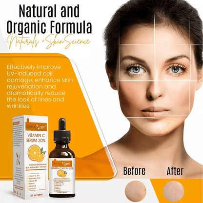 Dermaxgen Pure Vitamin C 20 E  Hyaluronic Acid Face Serum BEST AntiWrinkle 1