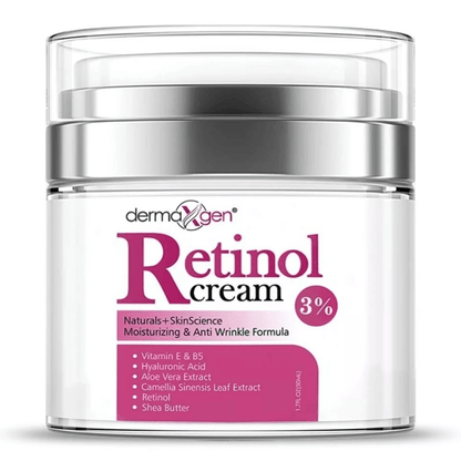 Anti-Aging Dermaxgen Retinol Moisturizer for Face & Eye, Retinol Cream for Wrinkles, Fine Lines, Firming, and Youthful