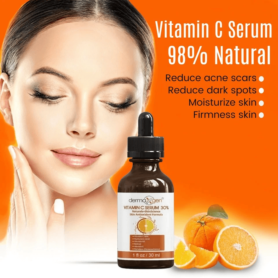 AntiAging Dermaxgen Vitamin C Serum With Retinol  Hyaluronic Acid PURE ORGANIC Face Moisturizer For