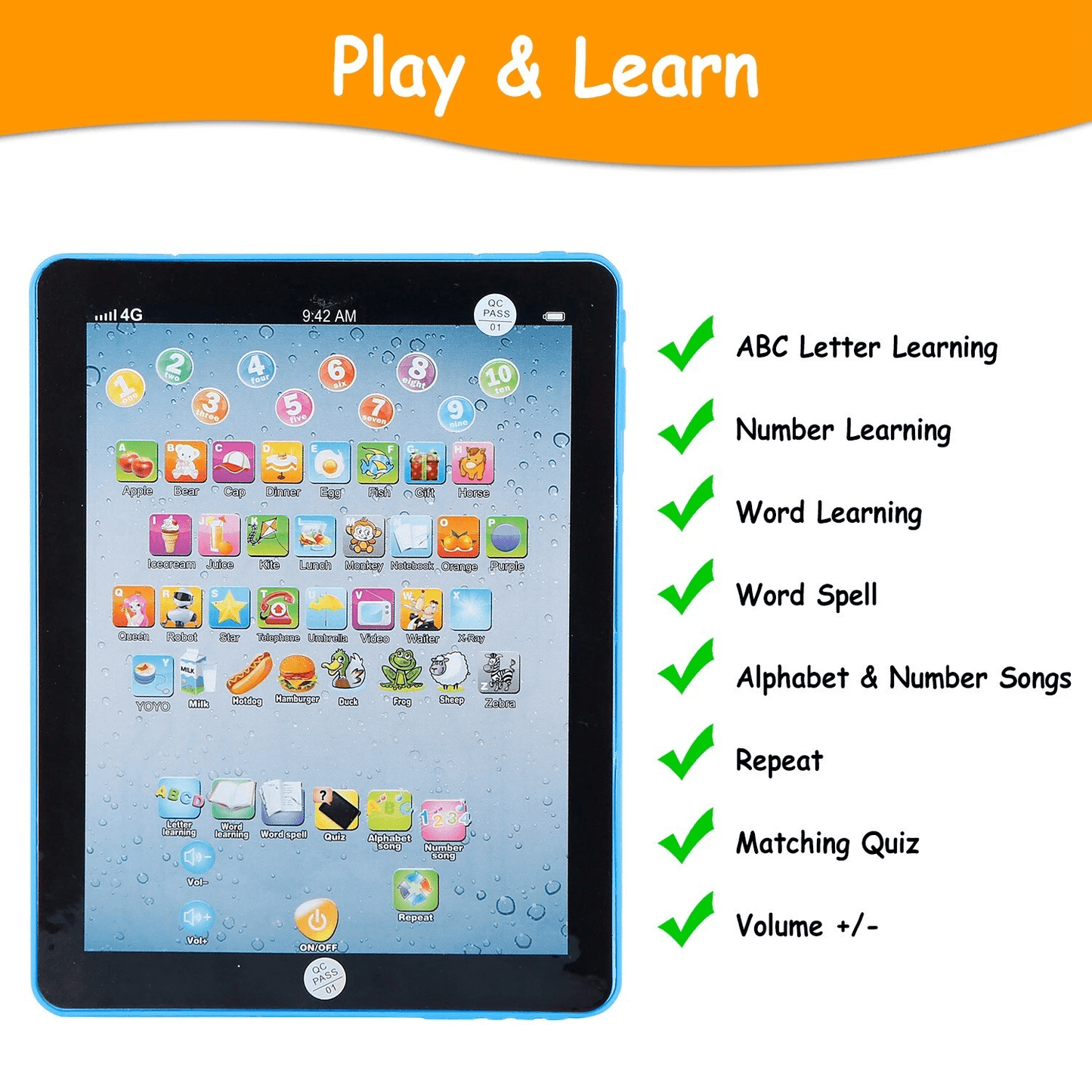 Educational Learning Tablet Mini Pad For 16 Year Old Boys Girls Interactive Touchscreen Toy With Mu 5