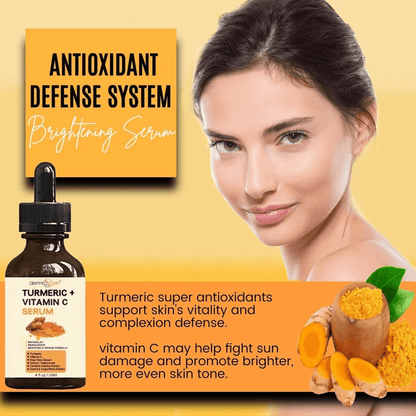 Organic Turmeric Face Serum Dermaxgen Skin Brightening Formula With Pure Vitamin C  Hyaluronic Acid 5