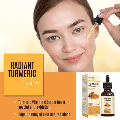 Organic Turmeric Face Serum Dermaxgen Skin Brightening Formula With Pure Vitamin C  Hyaluronic Acid 8