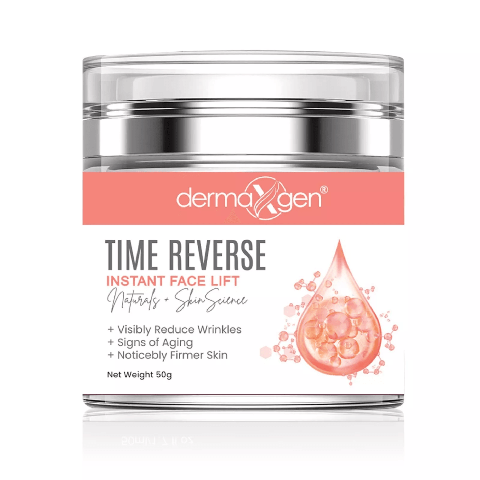 Time Reverse Instant Face Lift, Pure Organic Wrinkle Reducer for Fine Lines & Sagging Skin