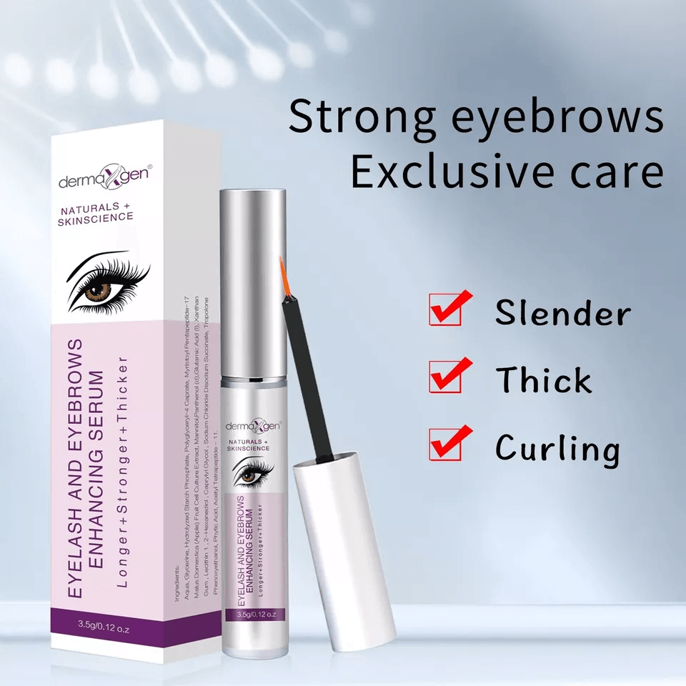 Dermaxgen Eyelash Growth Serum Organic Enhancer For Longer Fuller  Thicker Lashes 3