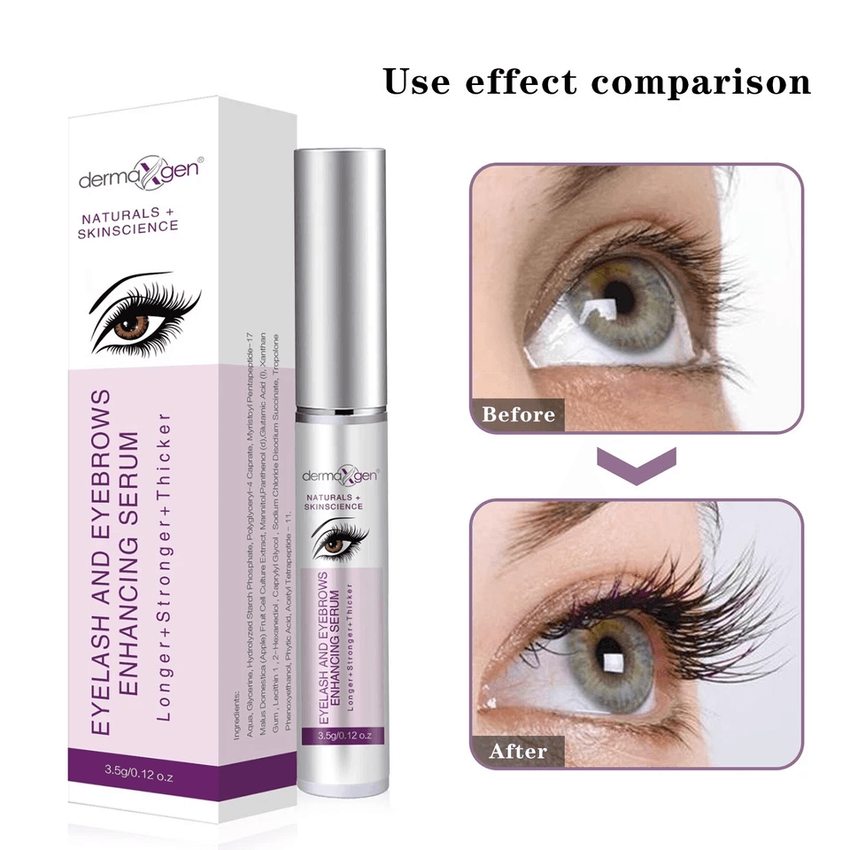 Dermaxgen Eyelash Growth Serum Organic Enhancer For Longer Fuller  Thicker Lashes 2