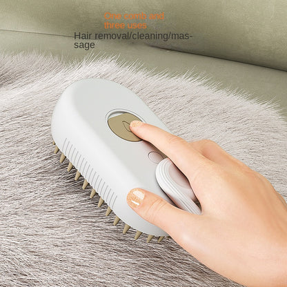 Steamy Dog Brush Multifunctional Pet Grooming Comb With Spray  Massage Features 2