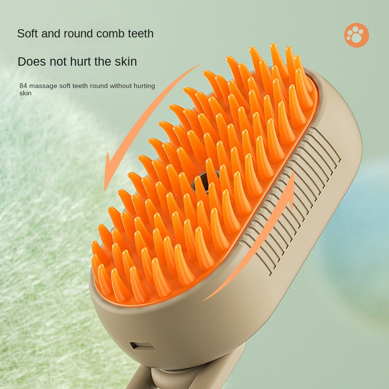Steamy Dog Brush Multifunctional Pet Grooming Comb With Spray  Massage Features 3