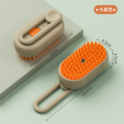 Steamy Dog Brush Multifunctional Pet Grooming Comb With Spray  Massage Features 5