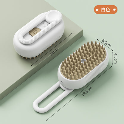 Steamy Dog Brush Multifunctional Pet Grooming Comb With Spray  Massage Features 6