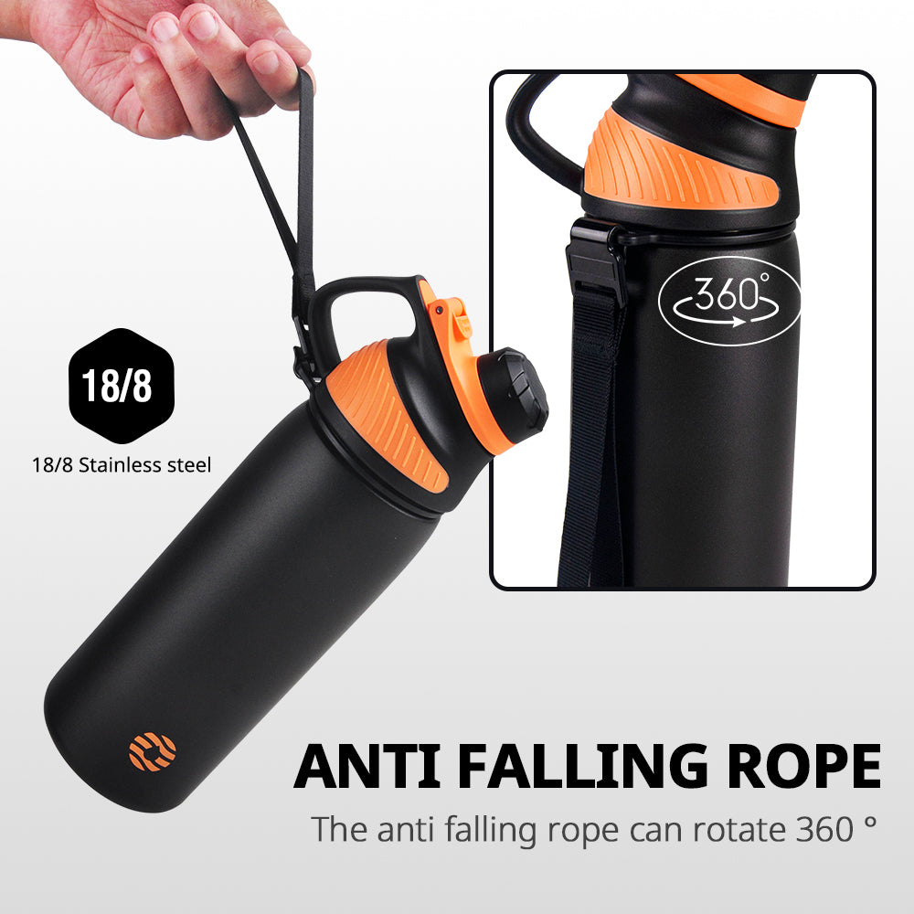 Stainless Steel Thermal Bottle with Magnetic Lid | Double-Wall Insulated, Leakproof for Sports & Outdoors