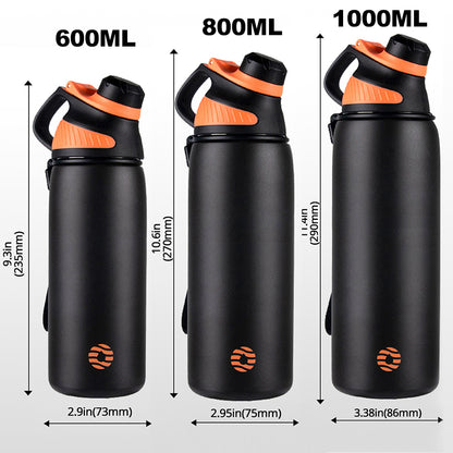 Stainless Steel Thermal Bottle With Magnetic Lid  DoubleWall Insulated Leakproof For Sports  Outdoo 4