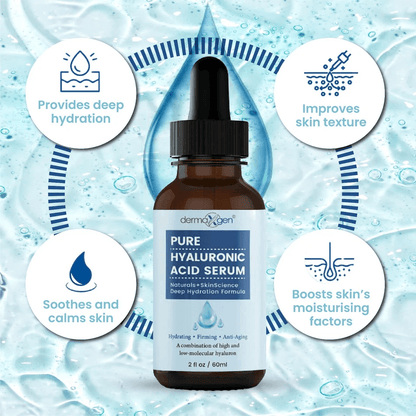 Dermaxgen Anti Aging  Anti Wrinkle Serum PURE Organic Hyaluronic Acid Facial Moisturizer For Dry Se 7