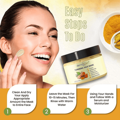 Turmeric Face Mask For Pigmentation Blemish Correction  Dark Spot Removal  Brightens  Heals Skin Na 3