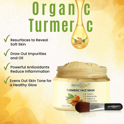 Turmeric Face Mask for Pigmentation, Blemish Correction & Dark Spot Removal – Brightens & Heals Skin Naturally