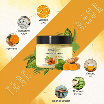 Turmeric Face Mask For Pigmentation Blemish Correction  Dark Spot Removal  Brightens  Heals Skin Na 1