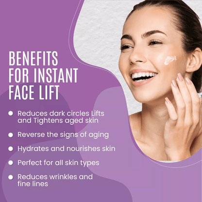 Instant Face Lift Cream Tightens Sagging Skin Reduces Puffiness  Fine Lines 4