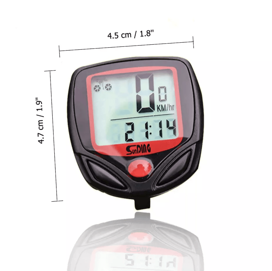 Bike Speedometer  Odometer Waterproof Digital Cycle Computer With LCD Display MPHKMH 5