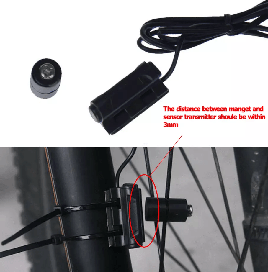 Bike Speedometer  Odometer Waterproof Digital Cycle Computer With LCD Display MPHKMH 4