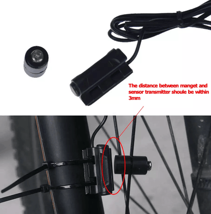 Bike Speedometer  Odometer Waterproof Digital Cycle Computer With LCD Display MPHKMH 4