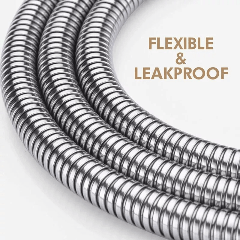 Extra Long Stainless Steel Handheld Shower Hose Flexible Bathroom Replacement Tube 1