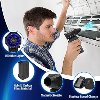 Turbo Jet Blower 300000RPM Violent Fan HighSpeed Dust Cleaner TypeC Charging 53ms Strong Win