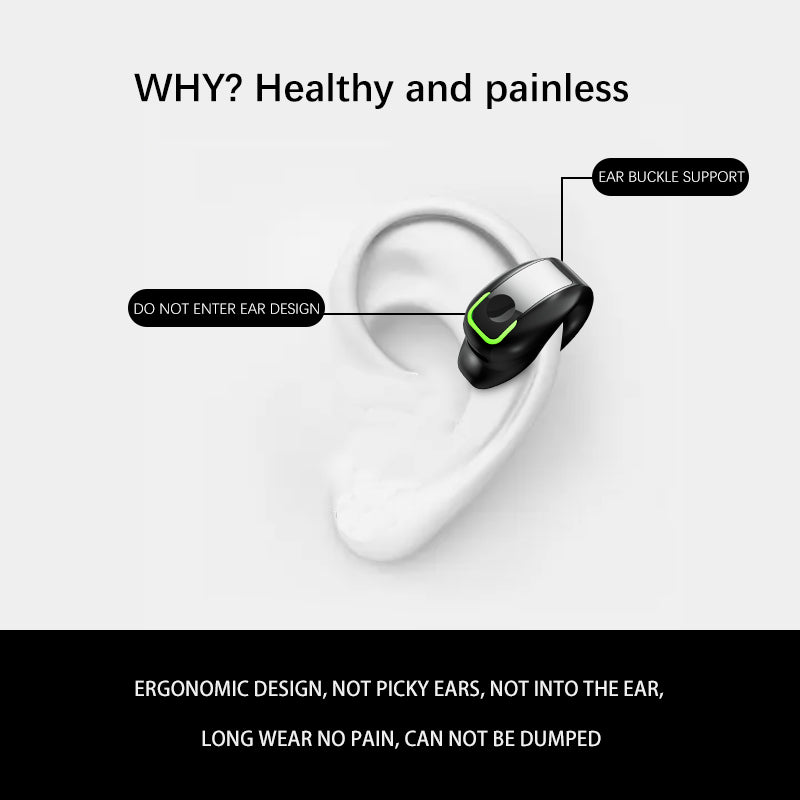 Ultra Light Bone Conduction HeadsetBluetooth 53 Wireless Earphones24H Playtime Dual Pairing Comfort 3