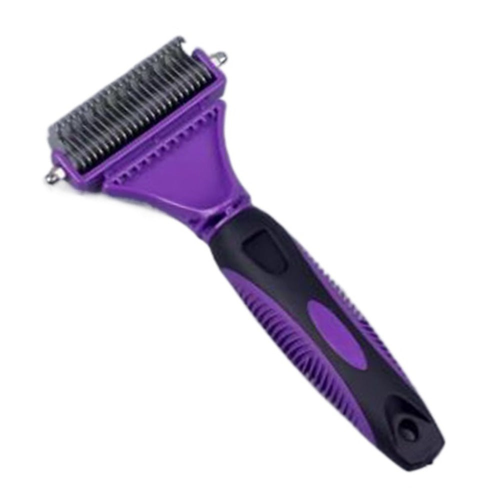 Pet Dog Fur Knot Cutter Double Sided Brush For Long Curly Hair  Cat Grooming Tools 7