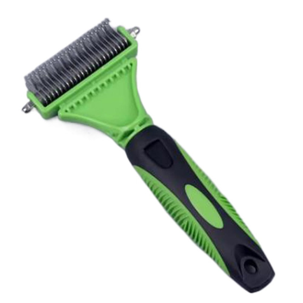 Pet Dog Fur Knot Cutter Double Sided Brush For Long Curly Hair  Cat Grooming Tools 8