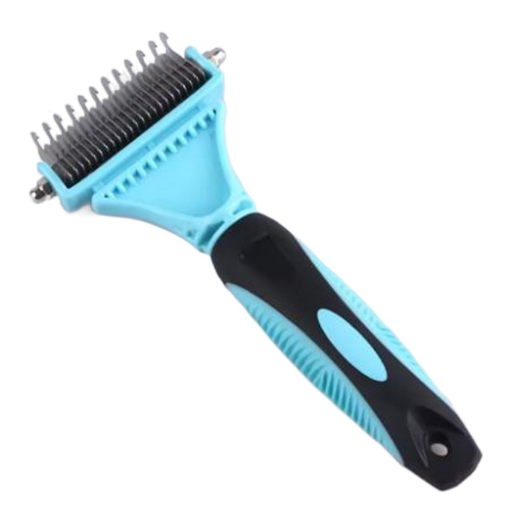Pet Dog Fur Knot Cutter Double Sided Brush For Long Curly Hair  Cat Grooming Tools 10