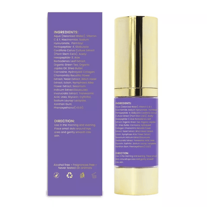 AntiAging Firming Peptide Booster Eye Cream Hyaluronic Acid Matrixyl For Wrinkles Dark Circles  You 4