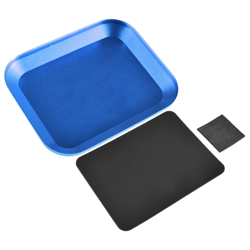9IMOD Magnetic Screw Tray Aluminum Alloy RC Screw Organizer with NonSlip Pad for RC Airplane Car