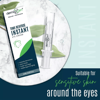 Dermaxgen TIME REVERSE Eye Cream Instant AntiWrinkle Formula To Remove Dark Circles Puffy Eyes  Fin 7