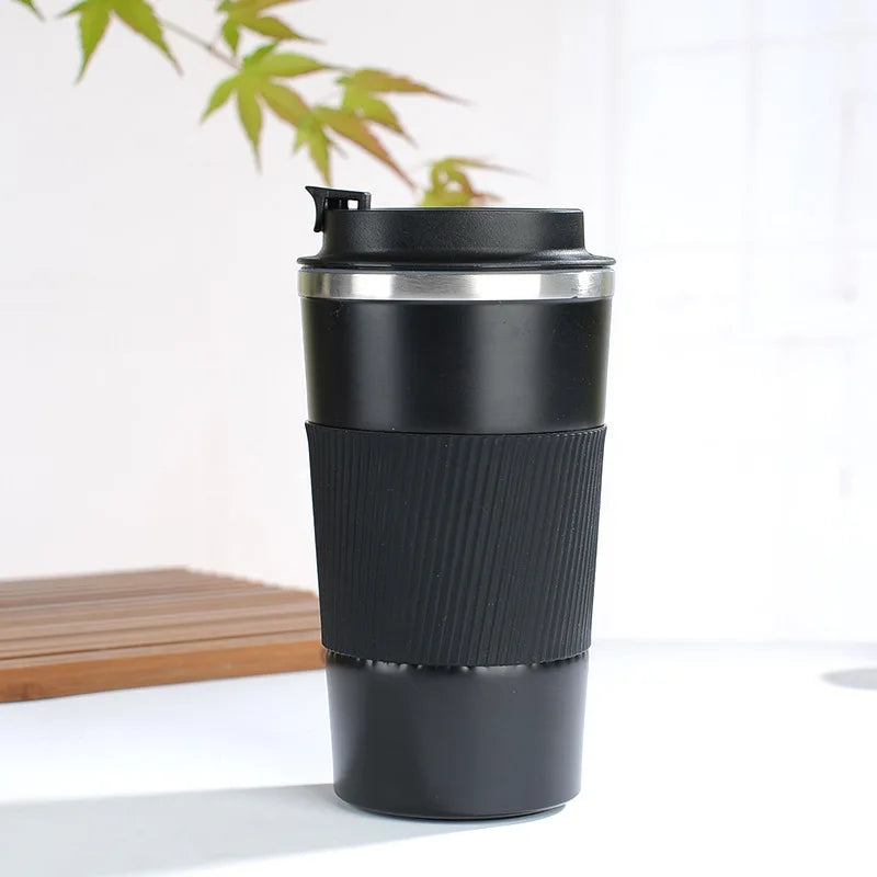 Stainless Steel Reusable Coffee Cup Reusable Travel Coffee Mug for Office & Car