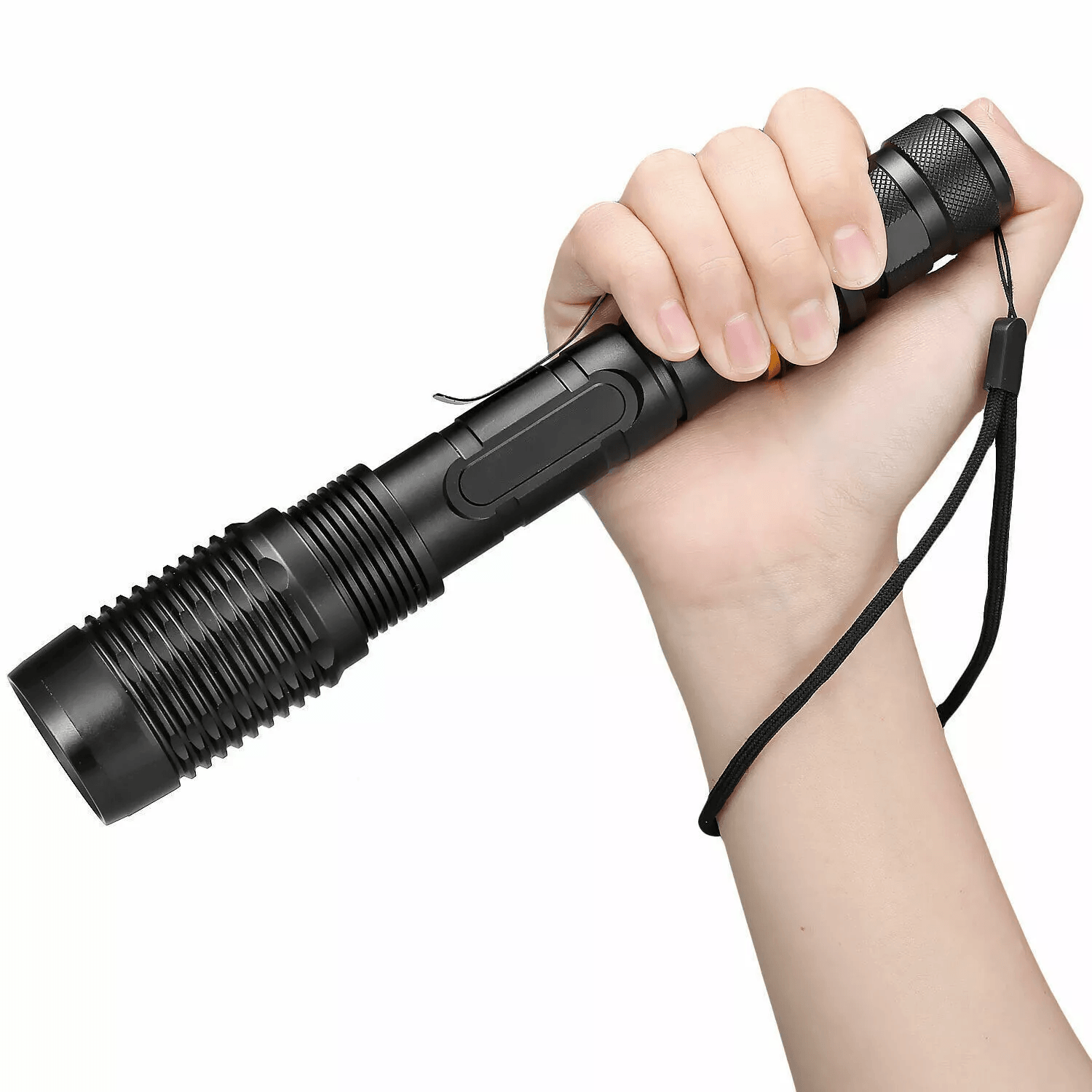 Police Tactical XML LED High Powered 5Zoom Flashlight Waterproof Rechargeable 5 Modes Zoomable Torc 3