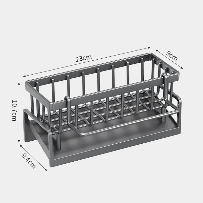 Kitchen Sponge Rack Organizer Multifunctional Sink Shelf for Rag Dishcloth  Detergent Storage  S