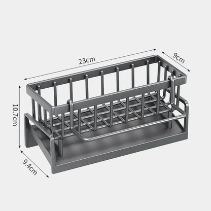 Kitchen Sponge Rack Organizer Multifunctional Sink Shelf for Rag Dishcloth  Detergent Storage  S