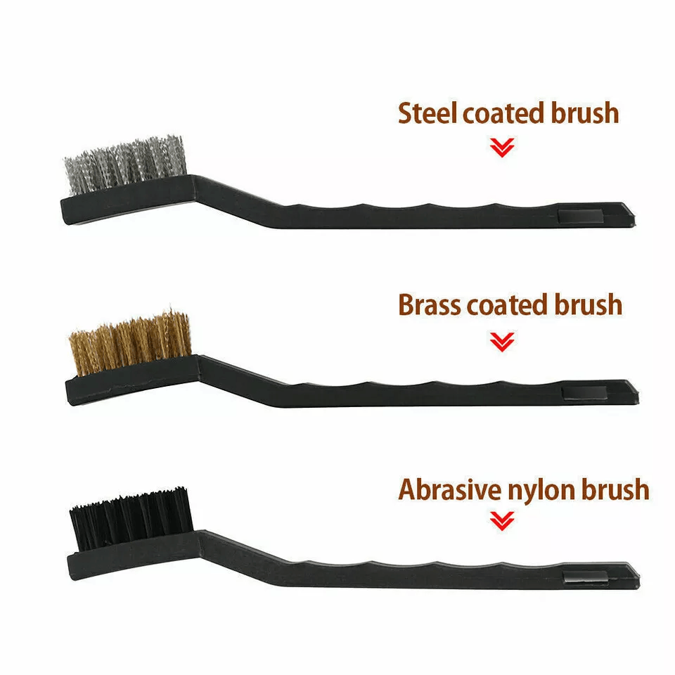 Professional Car Detailing Brush Wash Auto Cleaning Kit Engine  Wheel Clean Set With Bristle Wire   6