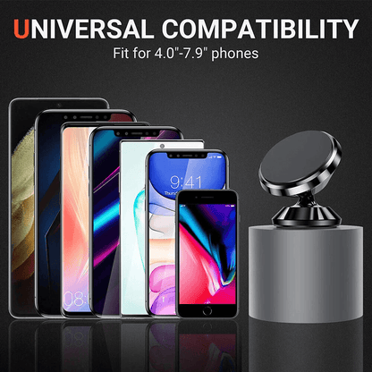 2-Pack Magnetic Car Dashboard Mount Holder Stand for iPhone Samsung Galaxy Universal 360° Rotation Phone GPS Car Mount