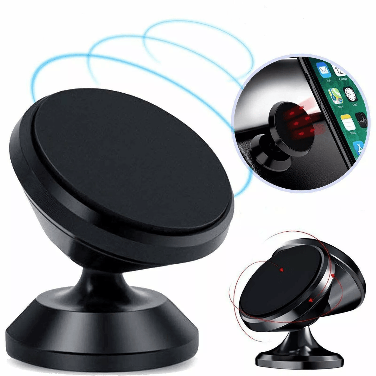 2Pack Magnetic Car Dashboard Mount Holder Stand For IPhone Samsung Galaxy Universal 360 Rotation Ph 5