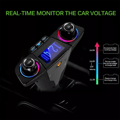 Wireless Bluetooth Car FM Transmitter MP3 Player With USB Charger HandsFree Radio Adapter Kit For M 1