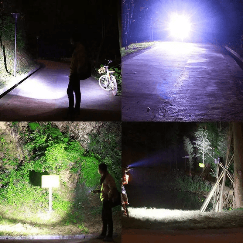 USB Rechargeable LED Bicycle Headlight Bike Head Light Front Lamp Set With Rear Tail Light For Nigh 8